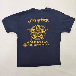 Vintage‎ 1994 Police Week Shirt Mens Large Hanes Beefy-T Charleston FOP Tee